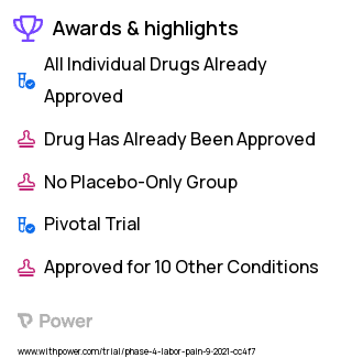 Labor Pain Clinical Trial 2023: Bupivacaine 0.25% Injectable Solution Highlights & Side Effects. Trial Name: NCT05068661 — Phase 4