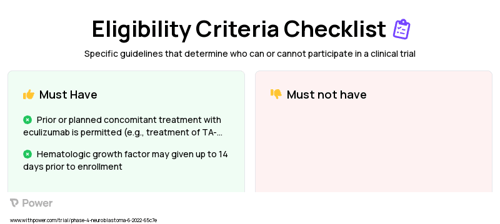 Dinutuximab (Monoclonal Antibodies) Clinical Trial Eligibility Overview. Trial Name: NCT05421897 — Phase 4