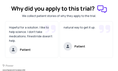 Benign Prostatic Hyperplasia Patient Testimony for trial: Trial Name: NCT05186740 — N/A