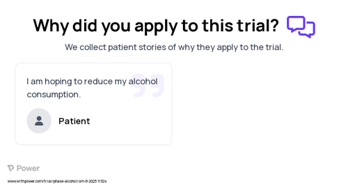 Alcoholism Patient Testimony for trial: Trial Name: NCT04828577 — N/A