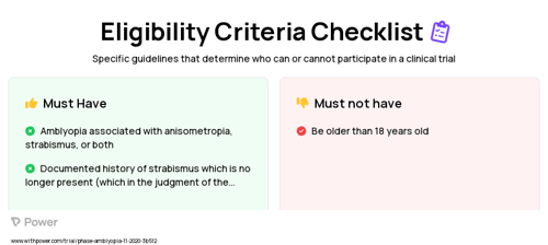 Glasses Clinical Trial Eligibility Overview. Trial Name: NCT04378790 — N/A