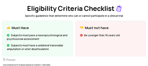 Myoelectric Implantable Recording Array (MIRA) (Myoelectric Prosthesis) Clinical Trial Eligibility Overview. Trial Name: NCT05768802 — N/A