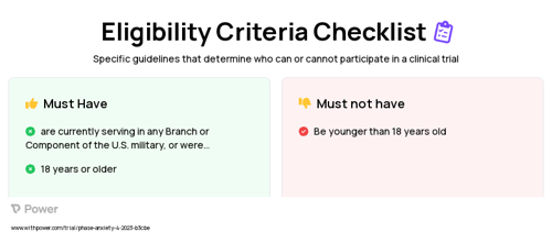 CBT for Uncertainty - Enhanced (CUE) Clinical Trial Eligibility Overview. Trial Name: NCT05818696 — N/A