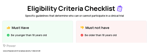 Active control; NO dog Clinical Trial Eligibility Overview. Trial Name: NCT05464888 — N/A