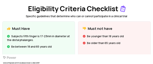 Cooling digit device application (Other) Clinical Trial Eligibility Overview. Trial Name: NCT05329493 — N/A