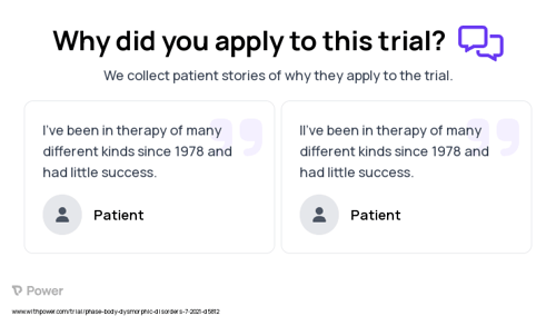 Obsessive-Compulsive Disorder Patient Testimony for trial: Trial Name: NCT03918577 — N/A