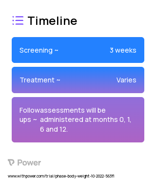 Gamified behavioral weight loss treatment 2023 Treatment Timeline for Medical Study. Trial Name: NCT05408494 — N/A