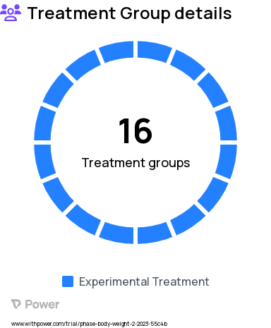 Obesity Research Study Groups: Condition 7, Condition 1, Condition 2, Condition 3, Condition 4, Condition 5, Condition 6, Condition 8, Condition 9, Condition 10, Condition 11, Condition 12, Condition 13, Condition 14, Condition 15, Condition 16