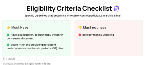 Cognitive Sham + Usual Care Clinical Trial Eligibility Overview. Trial Name: NCT05105802 — N/A