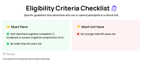 GOALS Cognitive Training Clinical Trial Eligibility Overview. Trial Name: NCT04111549 — N/A