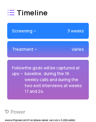 Adaptive Symptom Management and Survivorship Handbook (SMSH) and Telephone Interpersonal Counseling (TIP-C) 2023 Treatment Timeline for Medical Study. Trial Name: NCT05360498 — N/A