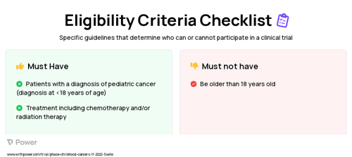 Patients: Highlighting Patients at Risk for Sensory Screening (HPARSS) Clinical Trial Eligibility Overview. Trial Name: NCT05582551 — N/A