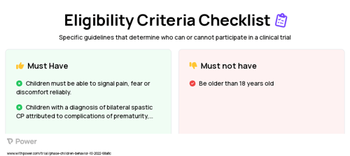 Conventional Physical Therapy Clinical Trial Eligibility Overview. Trial Name: NCT05805410 — N/A