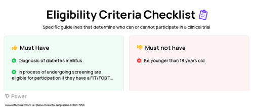 Targeted CRC Screening Toolkit Clinical Trial Eligibility Overview. Trial Name: NCT05785780 — N/A