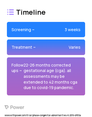 Randomized to Delayed Cord Clamping at birth 2023 Treatment Timeline for Medical Study. Trial Name: NCT03476980 — N/A