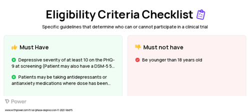 CBT Clinical Trial Eligibility Overview. Trial Name: NCT04002063 — N/A