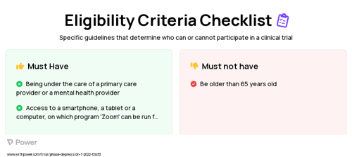 TARA (Behavioural Intervention) Clinical Trial Eligibility Overview. Trial Name: NCT05267340 — N/A