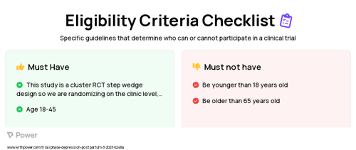 Listening to Women & Postpartum People Clinical Trial Eligibility Overview. Trial Name: NCT05764213 — N/A