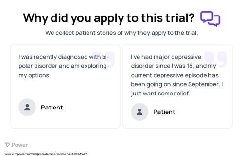 Depression Patient Testimony for trial: Trial Name: NCT03925038 — N/A