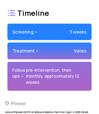 Mobile App + Basal-Bolus Optimization Algorithm 2023 Treatment Timeline for Medical Study. Trial Name: NCT04123054 — N/A