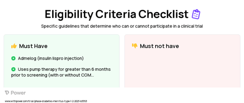 MiniMed™ 780G System With DS5 CGM (Insulin Pump with Continuous Glucose Monitoring) Clinical Trial Eligibility Overview. Trial Name: NCT05714059 — N/A