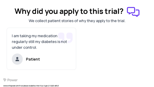Type 2 Diabetes Patient Testimony for trial: Trial Name: NCT04953442 — N/A