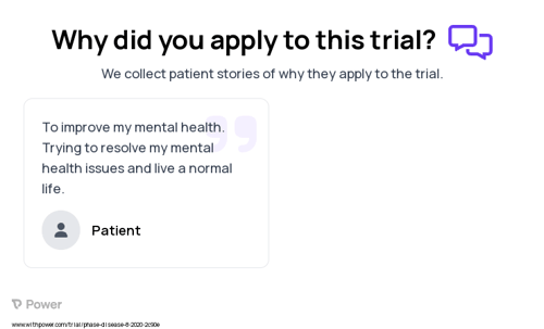 Post-Traumatic Stress Disorder Patient Testimony for trial: Trial Name: NCT05530642 — N/A