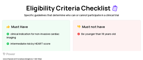 Coronary Calcium Scoring (Diagnostic Test) Clinical Trial Eligibility Overview. Trial Name: NCT02828761 — N/A