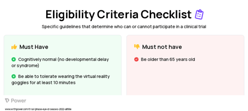 Visual Field Test Clinical Trial Eligibility Overview. Trial Name: NCT05150197 — N/A