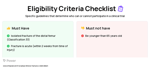 Distal femoral replacement (Procedure) Clinical Trial Eligibility Overview. Trial Name: NCT04076735 — N/A