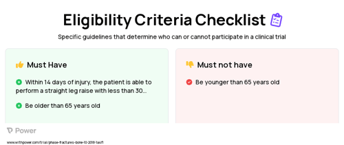 Conservative Treatment (Other) Clinical Trial Eligibility Overview. Trial Name: NCT03445819 — N/A