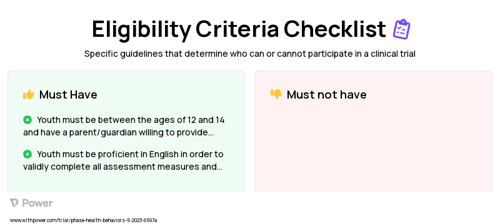 Computer-based Intervention (Working Memory Training Program) Clinical Trial Eligibility Overview. Trial Name: NCT05879198 — N/A