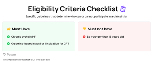 CMR/CTA Guidance for CRT (Diagnostic Test) Clinical Trial Eligibility Overview. Trial Name: NCT03398369 — N/A