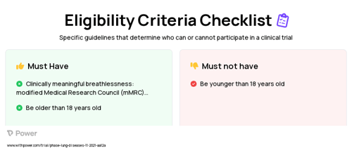 Home-based pulmonary rehabilitation Clinical Trial Eligibility Overview. Trial Name: NCT05130034 — N/A