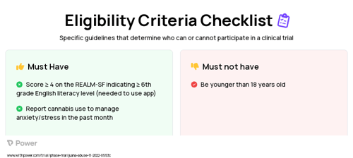 CT-MICART App Clinical Trial Eligibility Overview. Trial Name: NCT05566730 — N/A