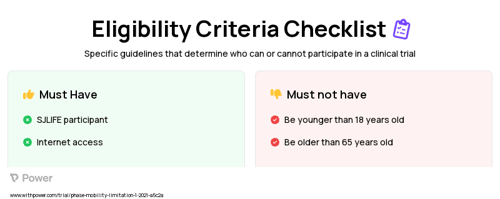 Individually tailored exercise program Clinical Trial Eligibility Overview. Trial Name: NCT04714840 — N/A