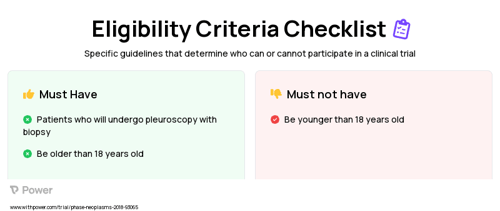 Thoracoscopy (Procedure) Clinical Trial Eligibility Overview. Trial Name: NCT03868579 — N/A
