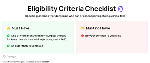 geniculate artery embolization Clinical Trial Eligibility Overview. Trial Name: NCT05349682 — N/A