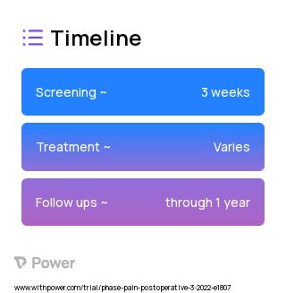 cryoanalgesia 2023 Treatment Timeline for Medical Study. Trial Name: NCT05348447 — N/A