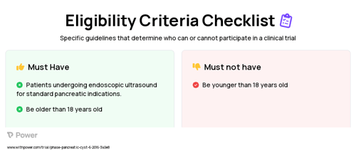 EUS enhanced with contrast to evaluate pancreas Clinical Trial Eligibility Overview. Trial Name: NCT02863770 — N/A