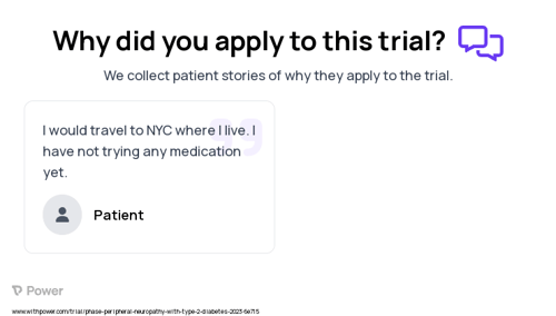 Diabetic Neuropathy Patient Testimony for trial: Trial Name: NCT05577390 — N/A