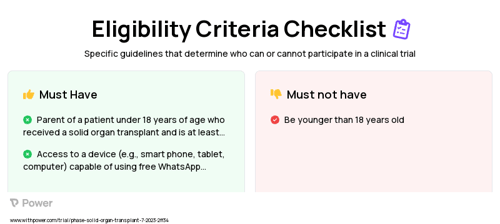 iParent2Parent Program Clinical Trial Eligibility Overview. Trial Name: NCT05968807 — N/A