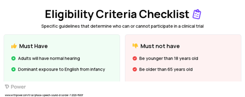 Sensitivity to semantic category cues: Adults Clinical Trial Eligibility Overview. Trial Name: NCT04996472 — N/A
