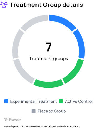 Post-Traumatic Stress Disorder Research Study Groups: Attention Bias Modification - Face Stimuli, Control - Questions, Attention Bias Modification - Word Stimuli, Attention Control Training - Word Stimuli, Placebo Attention Training - Face Stimuli, Attention Control Training - Face Stimuli, Placebo Attention Training - Word Stimuli