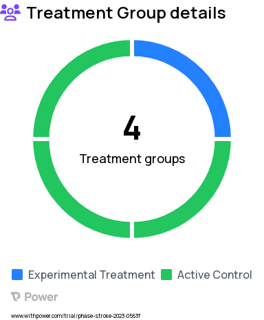 Stroke Research Study Groups: Low-intensity, task-specific physical therapy interventions, Low-intensity, non-specific physical therapy interventions, High-intensity, non-specific physical therapy interventions, High-intensity, task-specific (i.e., walking) interventions