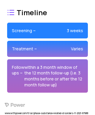 Peer Supported Collaborative Care (Behavioral Intervention) 2023 Treatment Timeline for Medical Study. Trial Name: NCT04601064 — N/A