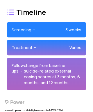 Safety Planning Intervention 2023 Treatment Timeline for Medical Study. Trial Name: NCT05669976 — N/A