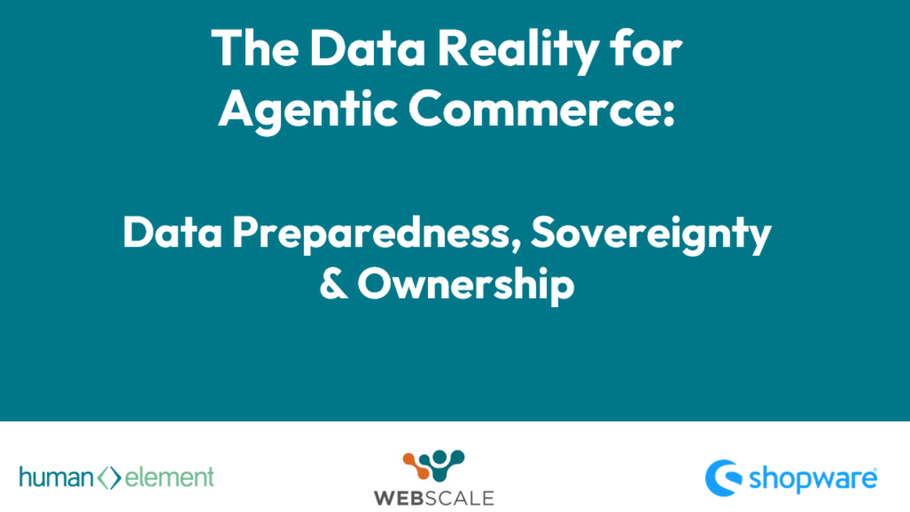 banner with text: the data reality for agentic commerce