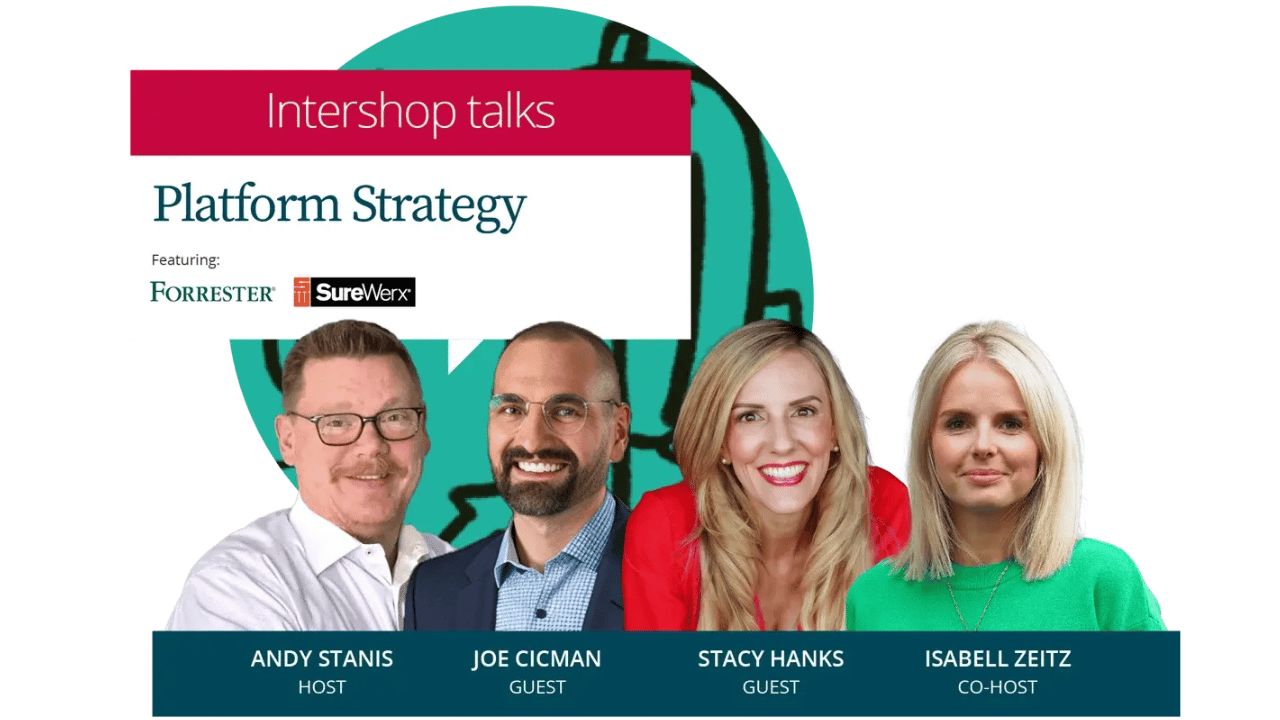 banner with text: intershop platform strategy