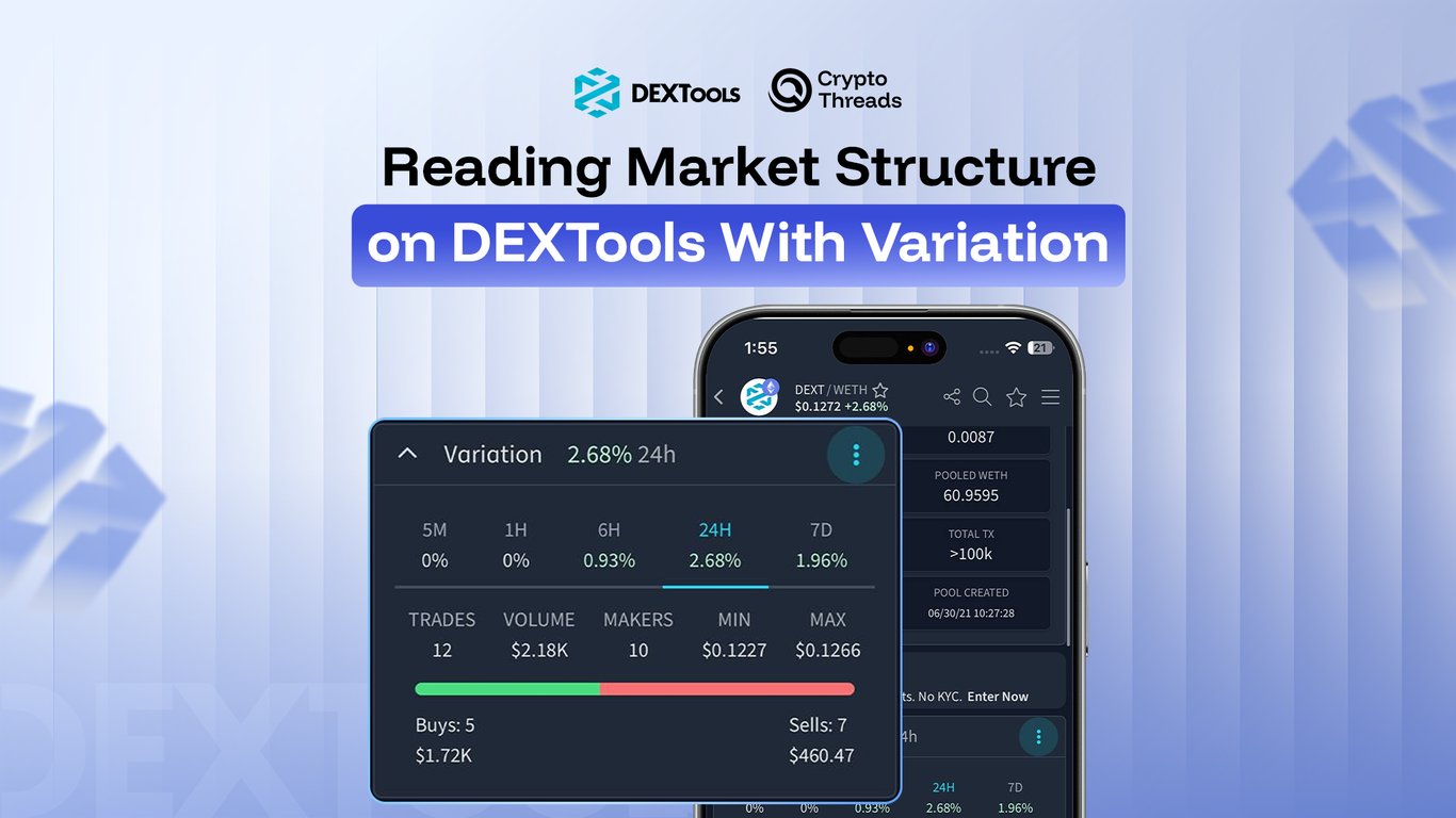 Variation Reveals Pressure: Reading Market Structure on DEXTools